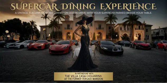 Supercar Dining Experience campaign banner