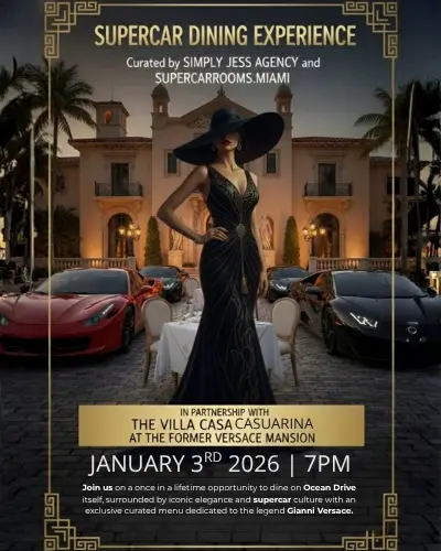 Supercar Dining Experience event concept